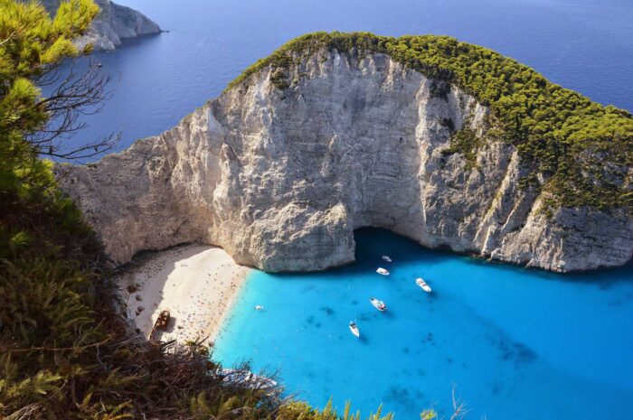 Navayio beach in Zakynthos