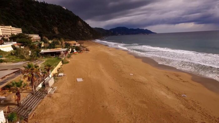 Vitalades beach in Corfu