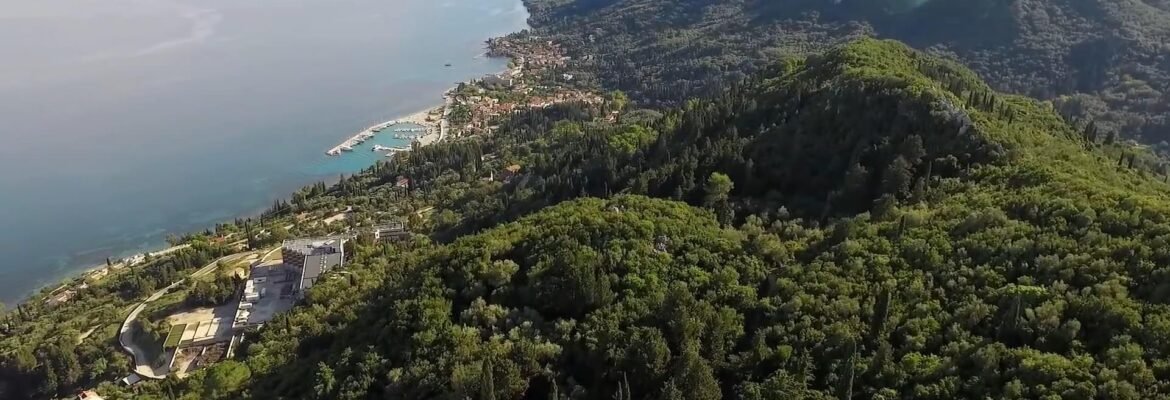 Benitses in the East coast of Corfu