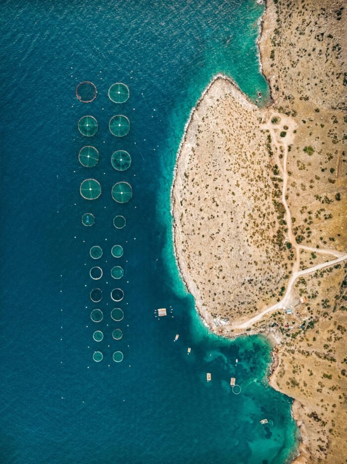 Beach in Crete from above