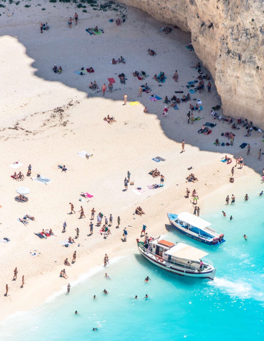 Navagio beach in Zakynthos