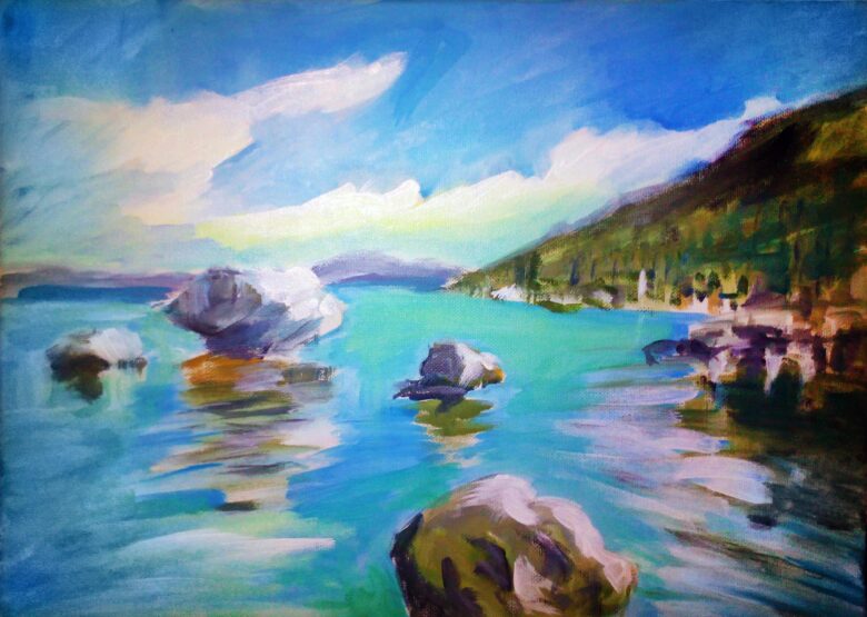 Benitses Laopetra - painting