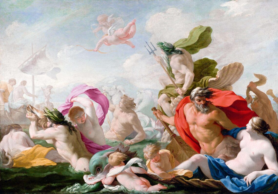 Marine Gods Paying Homage to Love