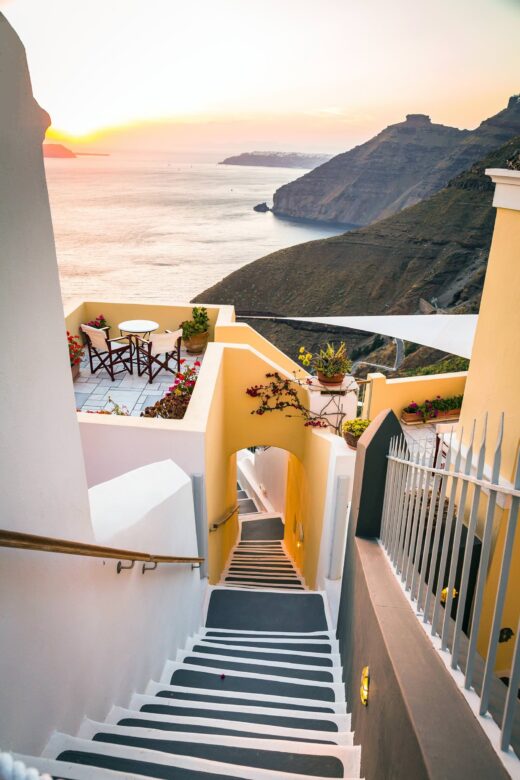 Stairs in Fira-Santorini