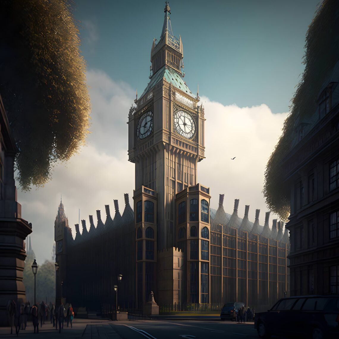 Big Ben, Redesigned in Industrial Style - United Kingdom