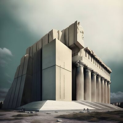Parthenon - Redesigned in Bauhaus Style