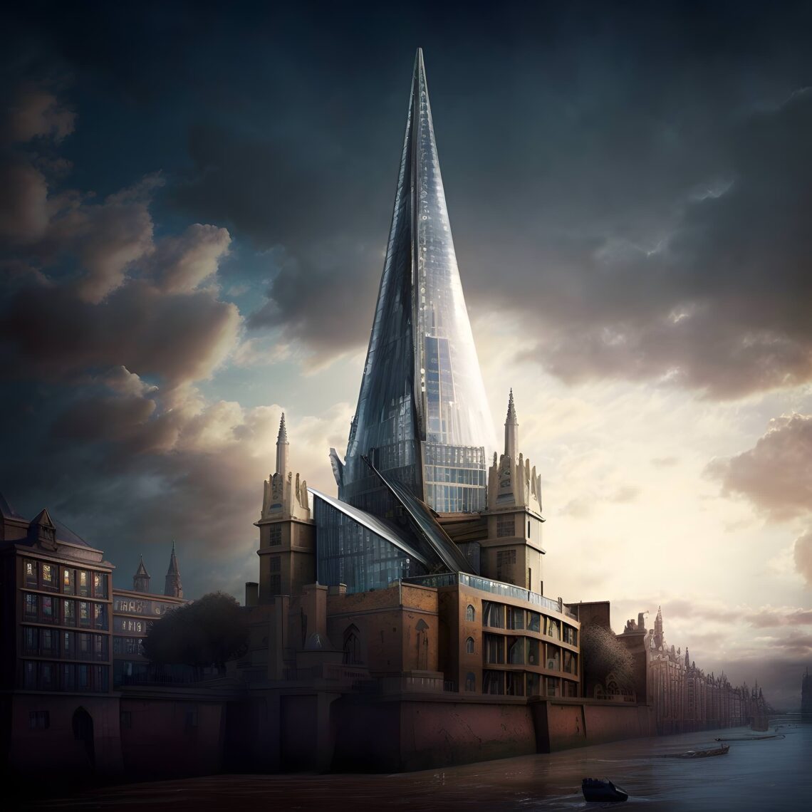 The Shard-Redesigned in Renaissance Style - London UK