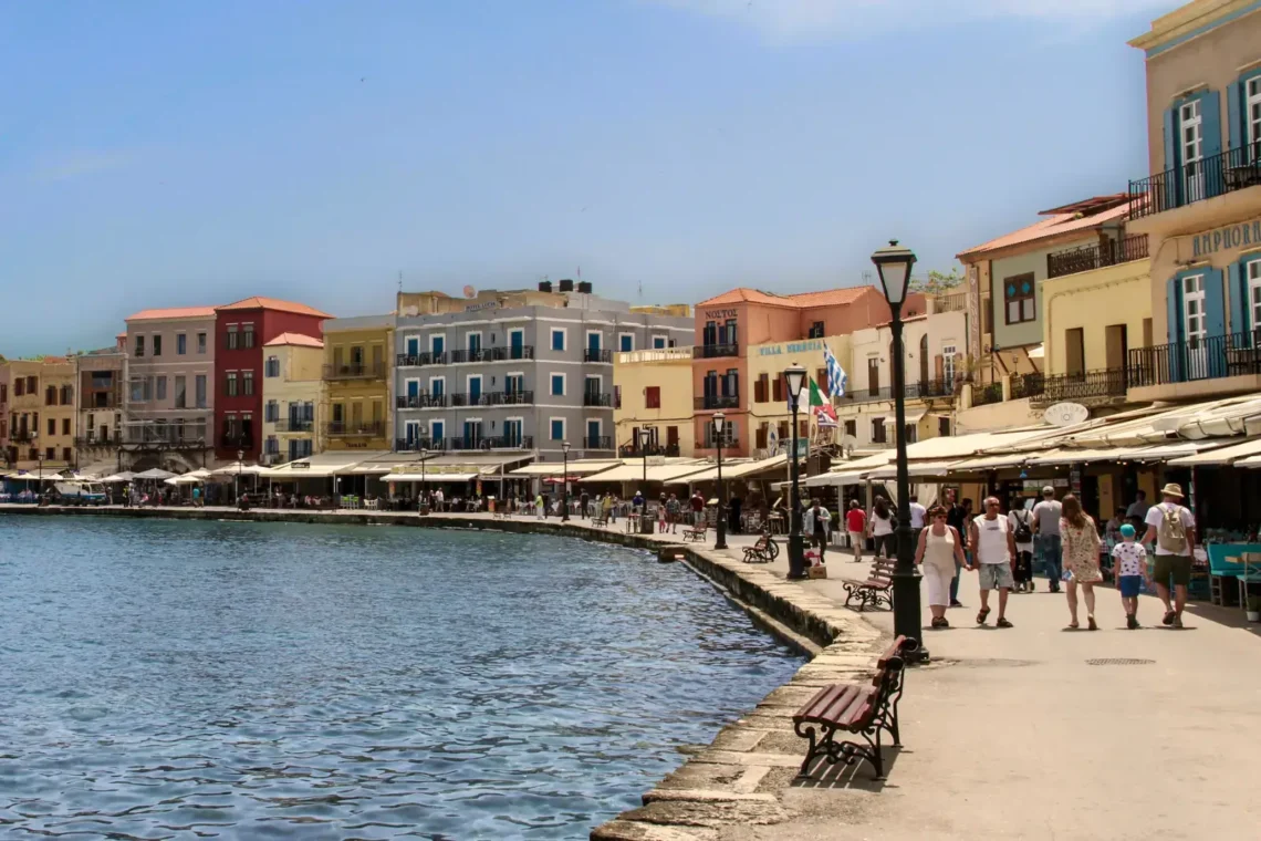 The Old Venetian harbor, Chania Crete Greece