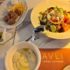 Avli-Meatballs and salad