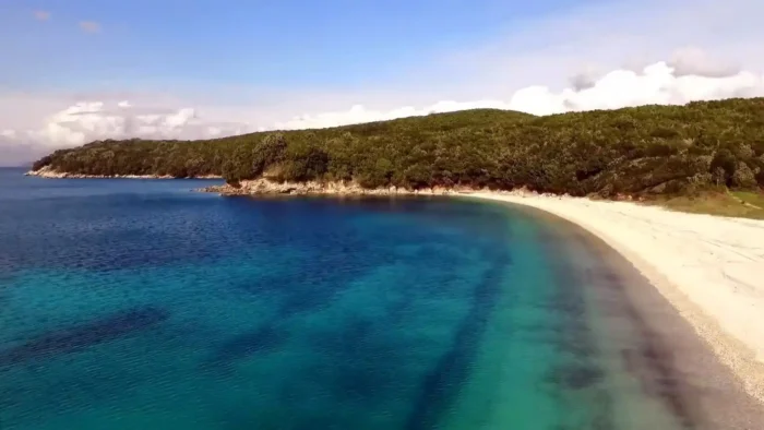 Remote beach at Erimitis