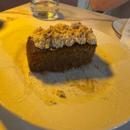Wallnut pie in AVLI Greek Cuisine