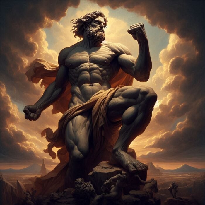 Prometheus, Greek Titan, defiant and wise