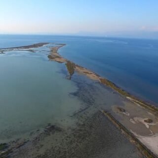 Alykes Lefkimis from a drone