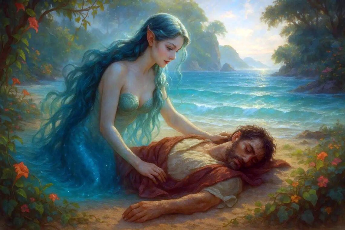 Calypso finds Odysseus