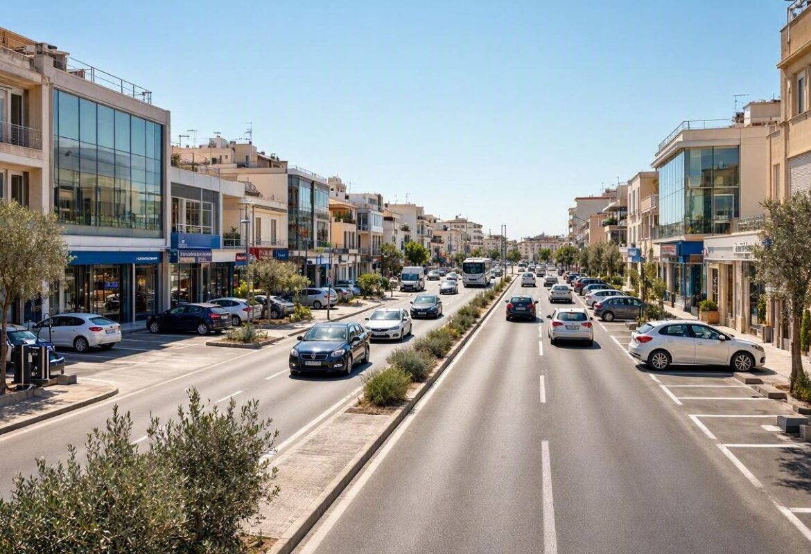 Solari road in Corfu