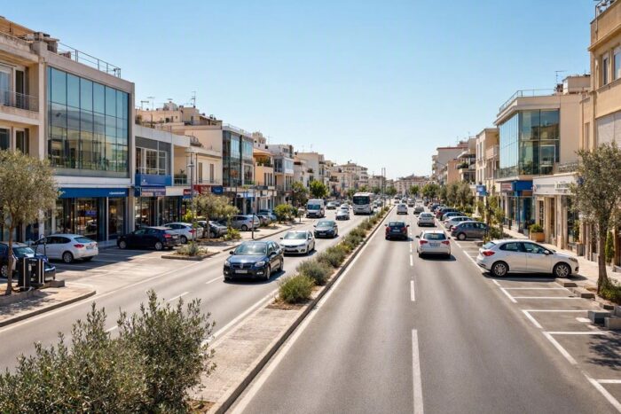 Solari road in Corfu