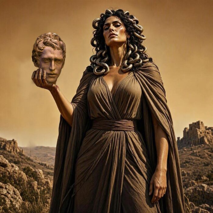 Medousa with the head of Perseus
